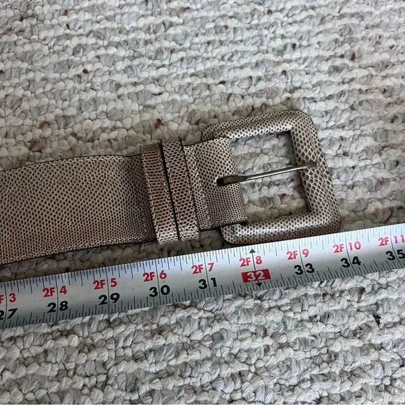 Joan & David Couture Genuine Karung Snake Leather Belt